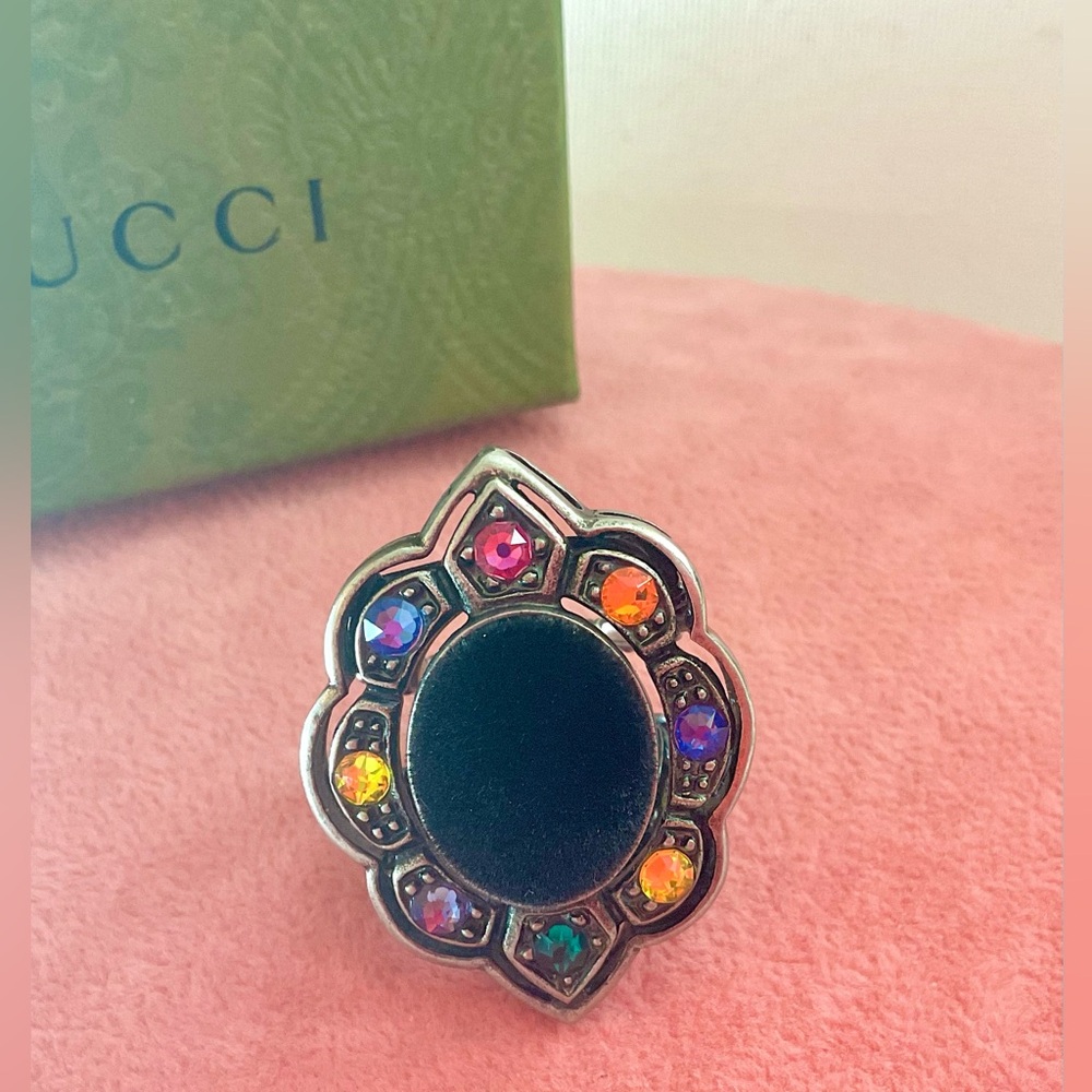 Stunning Gucci Statement Ring size 7-8 Velvet